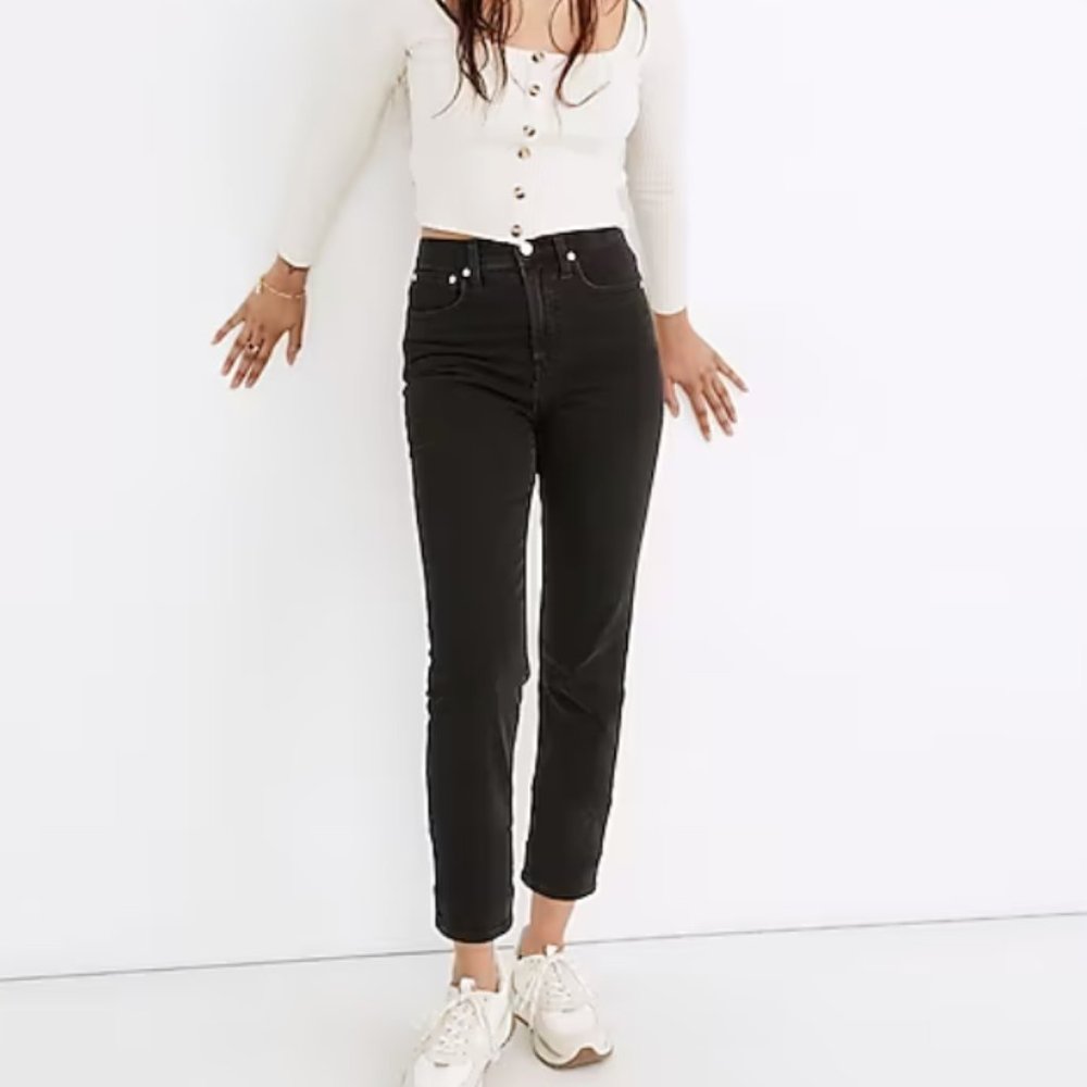Madewell Classic Straight Jean Black 24